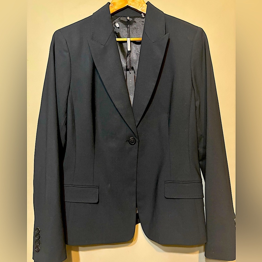 ELIE TAHARI NWT Virgin Wool Black Blazer